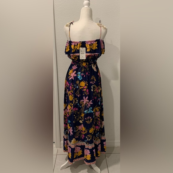 Floral Maxi Vintage Off shoulder Dress - New - Picture 5 of 8